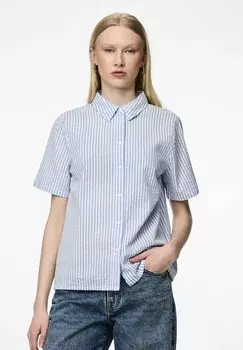 Блузка на пуговицах PCSALLY Pieces, светло-голубой