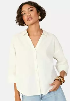 Блузка на пуговицах PETITE FIT Friends Like These, белый