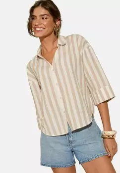 Блузка на пуговицах PETITE FIT Friends Like These, коричневый