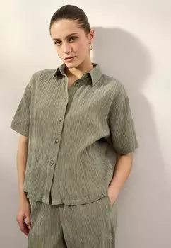 Блузка на пуговицах PETITE FIT Next, зеленый