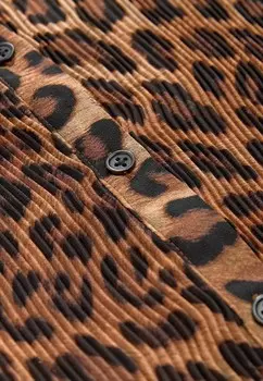 Блузка на пуговицах PLEATED LONG SLEEVE REGULAR FIT Next, черный