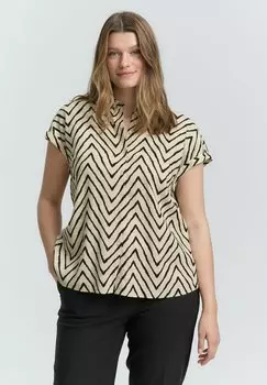 Блузка на пуговицах PLUS SIZE TOM TAILOR, бежевый