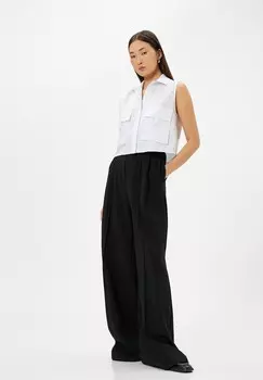 Блузка на пуговицах POCKET DETAIL CROP Koton, кремовый