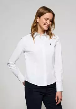 Блузка на пуговицах Polo Club, белый