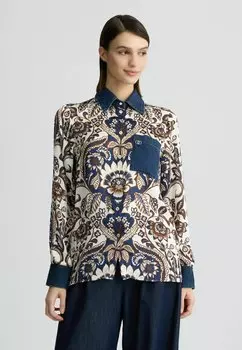 Блузка на пуговицах PRINTED LIU JO, темно-синий