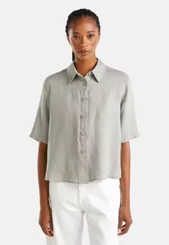 Блузка на пуговицах PURE United Colors of Benetton, серый