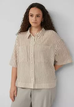 Блузка на пуговицах QS, бежевый