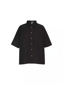 Блузка на пуговицах QS, черный