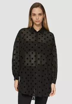Блузка на пуговицах QS, черный