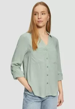 Блузка на пуговицах QS, зеленый