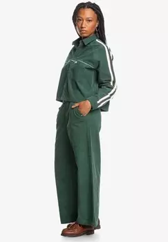 Блузка на пуговицах Quiksilver, темно-зеленый