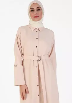 Блузка на пуговицах REFKA CASUAL Modanisa, бежевый