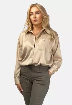 Блузка на пуговицах REGINA FASHION, бежевый