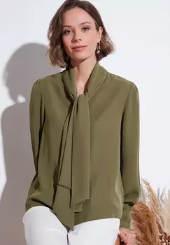 Блузка на пуговицах REGULAR FIT LELA, оливковый