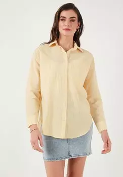 Блузка на пуговицах REGULAR FIT LELA, желтый