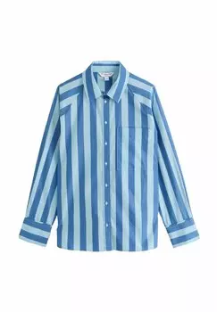 Блузка на пуговицах REGULAR FIT LONG SLEEVE Next, синий