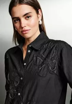 Блузка на пуговицах REGULAR FIT Next, черный