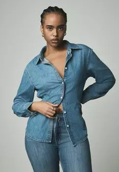 Блузка на пуговицах REGULAR FIT Next, синий