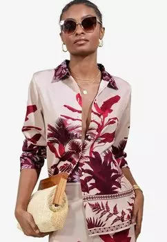 Блузка на пуговицах REGULAR FIT -PRINTED Lipsy, розовый