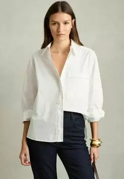 Блузка на пуговицах REGULAR FIT Reiss, белый