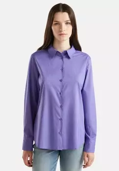 Блузка на пуговицах REGULAR FIT United Colors of Benetton, сиреневый