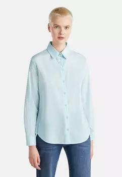 Блузка на пуговицах REGULAR FIT United Colors of Benetton, синий