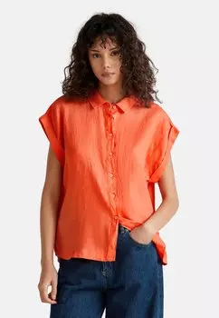 Блузка на пуговицах REGULAR FIT United Colors of Benetton, оранжевый