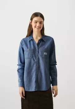 Блузка на пуговицах REGULAR Guess Jeans, темно-синий