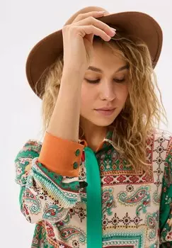 Блузка на пуговицах RETRO blue shadow, мультиколор