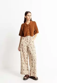 Блузка на пуговицах Rhythm, светло-коричневый