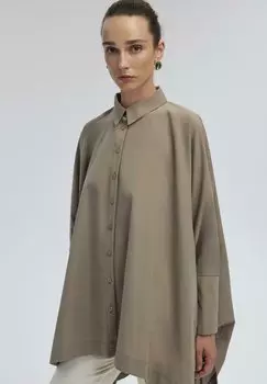 Блузка на пуговицах RIBBON DETAILED OVERSIZE Touch Priv, песочный