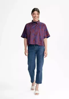 Блузка на пуговицах RINARA MELA, цвет Cognac