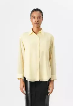 Блузка на пуговицах ROLL SLEEVE UTILITY POCKET Calvin Klein, желтый