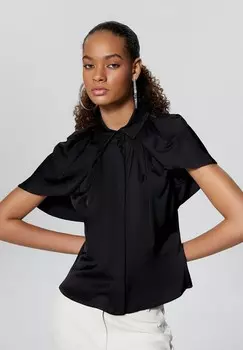 Блузка на пуговицах Rue les crateurs, черный