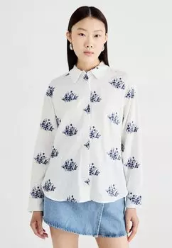 Блузка на пуговицах RYAN CONELLA MSCH Copenhagen, белый