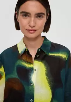 Блузка на пуговицах s.Oliver BLACK LABEL, черный