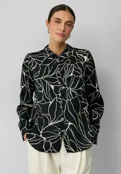 Блузка на пуговицах s.Oliver BLACK LABEL, черный