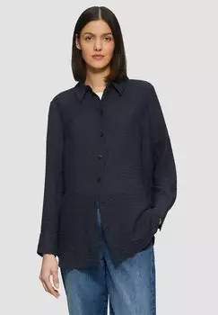 Блузка на пуговицах s.Oliver, темно-синий