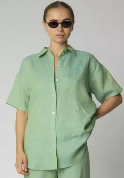 Блузка на пуговицах SACCA Rsum, зеленый