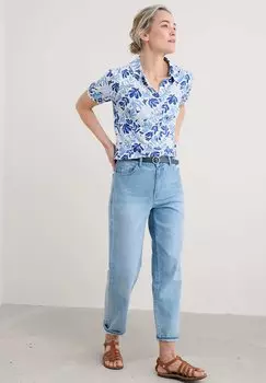 Блузка на пуговицах Seasalt Cornwall, синий