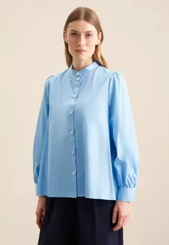 Блузка на пуговицах Seidensticker, светло-голубой