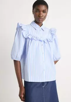 Блузка на пуговицах SHIRT Cras, синий