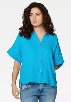 Блузка на пуговицах SHORT SLEEVE Mavi, синий