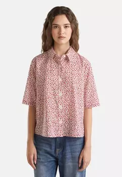 Блузка на пуговицах SHORT SLEEVE PATTERNED United Colors of Benetton, кремовый