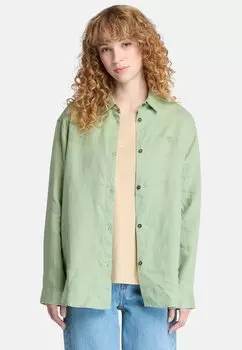 Блузка на пуговицах SHORT SLEEVE SHIRT VINTAGE Timberland, светло-зеленый