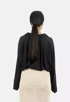 Блузка на пуговицах SIENA BATWING SLEEVE 1 People, черный