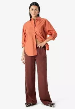 Блузка на пуговицах Sissy-Boy, коричневый