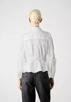 Блузка на пуговицах SLFELISE SMART Selected, белый