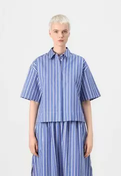 Блузка на пуговицах SLFFIA STRIPED SHIRT Selected Femme, синий