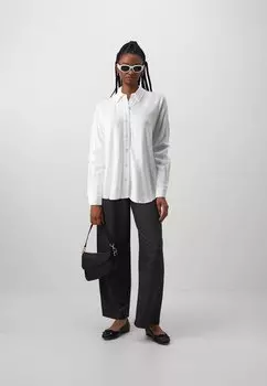 Блузка на пуговицах Slfviva Selected, белоснежная